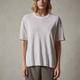 Dunes Linen Crew in White/Natural | James Perse Los Angeles