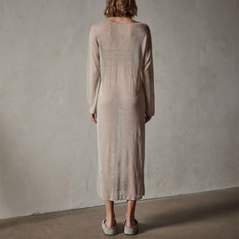 Soleil Linen Caftan in Natural | James Perse Los Angeles