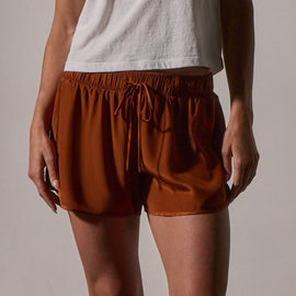 Silk Dolphin Short in Rust | James Perse Los Angeles