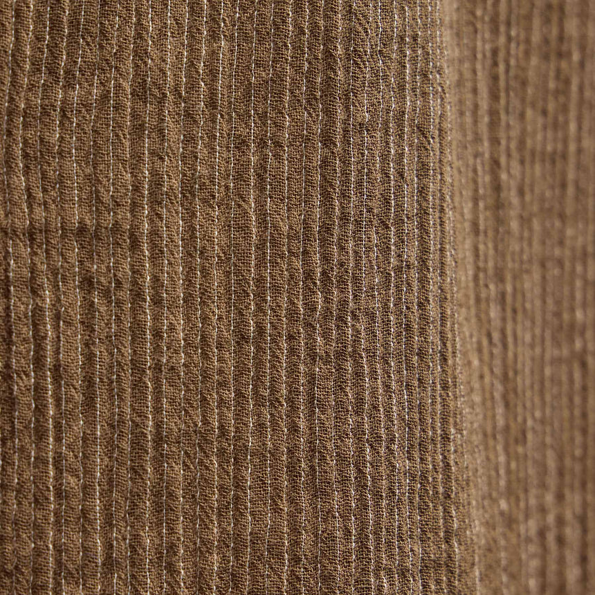 Crinkled Cotton Shirt - Earth