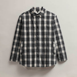 Women's Grateful Dead Sherpa Plaid Jacket in Black/White | James Perse Los Angeles