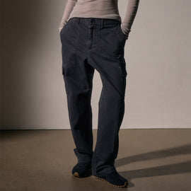 Herringbone Utility Pant in Blue Noir Pigment | James Perse Los Angeles