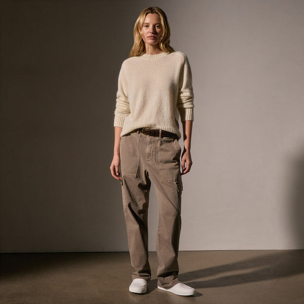 Herringbone Utility Pant in Coyote Pigment | James Perse Los Angeles