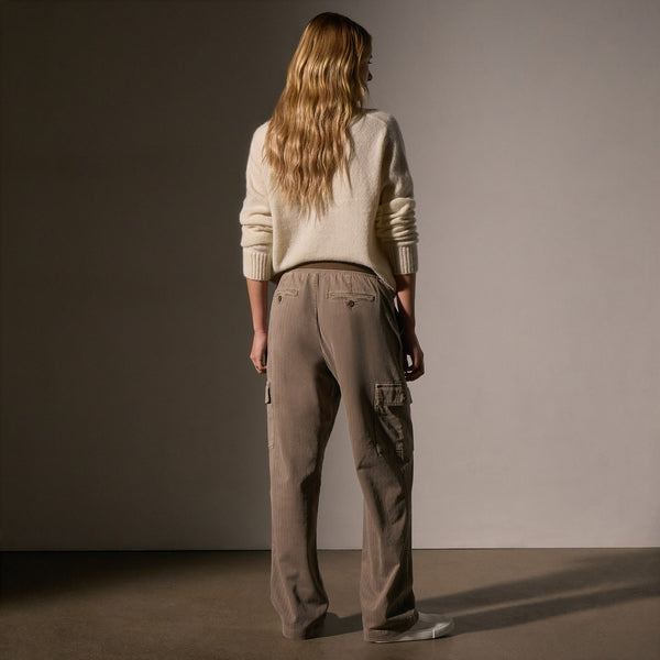 Herringbone Utility Pant in Coyote Pigment | James Perse Los Angeles