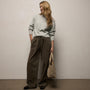 Herringbone Twill Pant in Army Green Pigment | James Perse Los Angeles