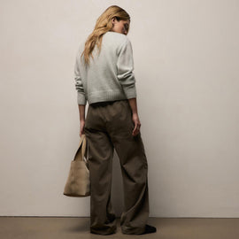 Herringbone Twill Pant in Army Green Pigment | James Perse Los Angeles