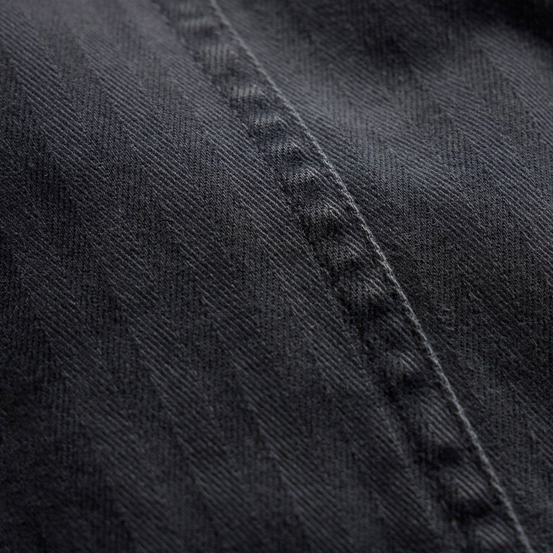 Herringbone Wide Leg Utility Pant - Blue Noir Pigment