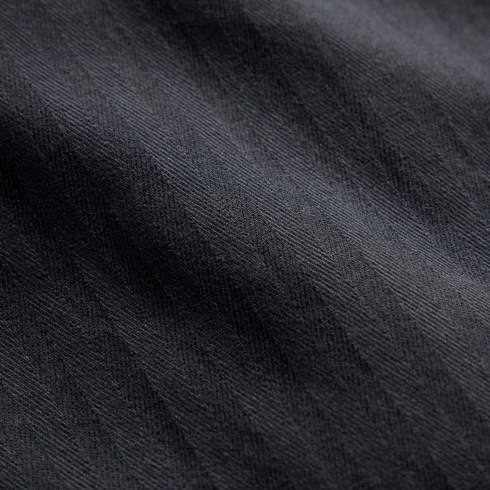 Herringbone Wide Leg Utility Pant - Blue Noir Pigment