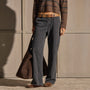 Relaxed Herringbone Pant - Blue Noir Pigment | James Perse Los Angeles
