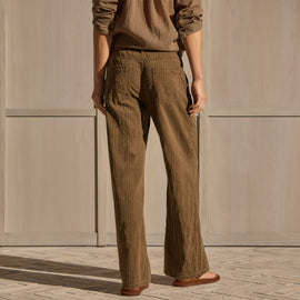 Relaxed Herringbone Pant - Earth Pigment | James Perse Los Angeles