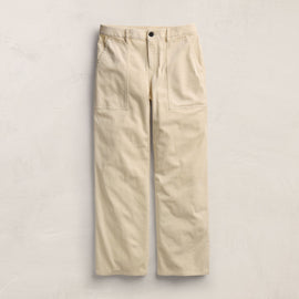 Herringbone Wide Leg Utility Pant - Sandshell Pigment