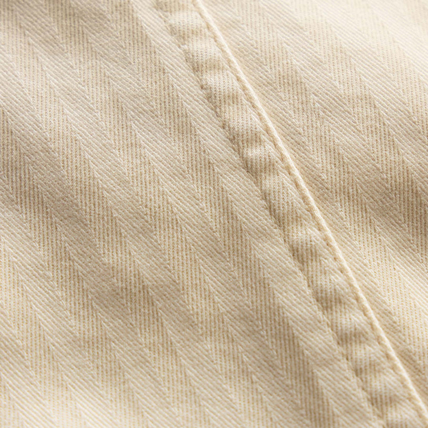 Herringbone Wide Leg Utility Pant - Sandshell Pigment