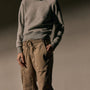 Herringbone Twill Mxd Media Pant in Soft Beige Pigment | James Perse Los Angeles