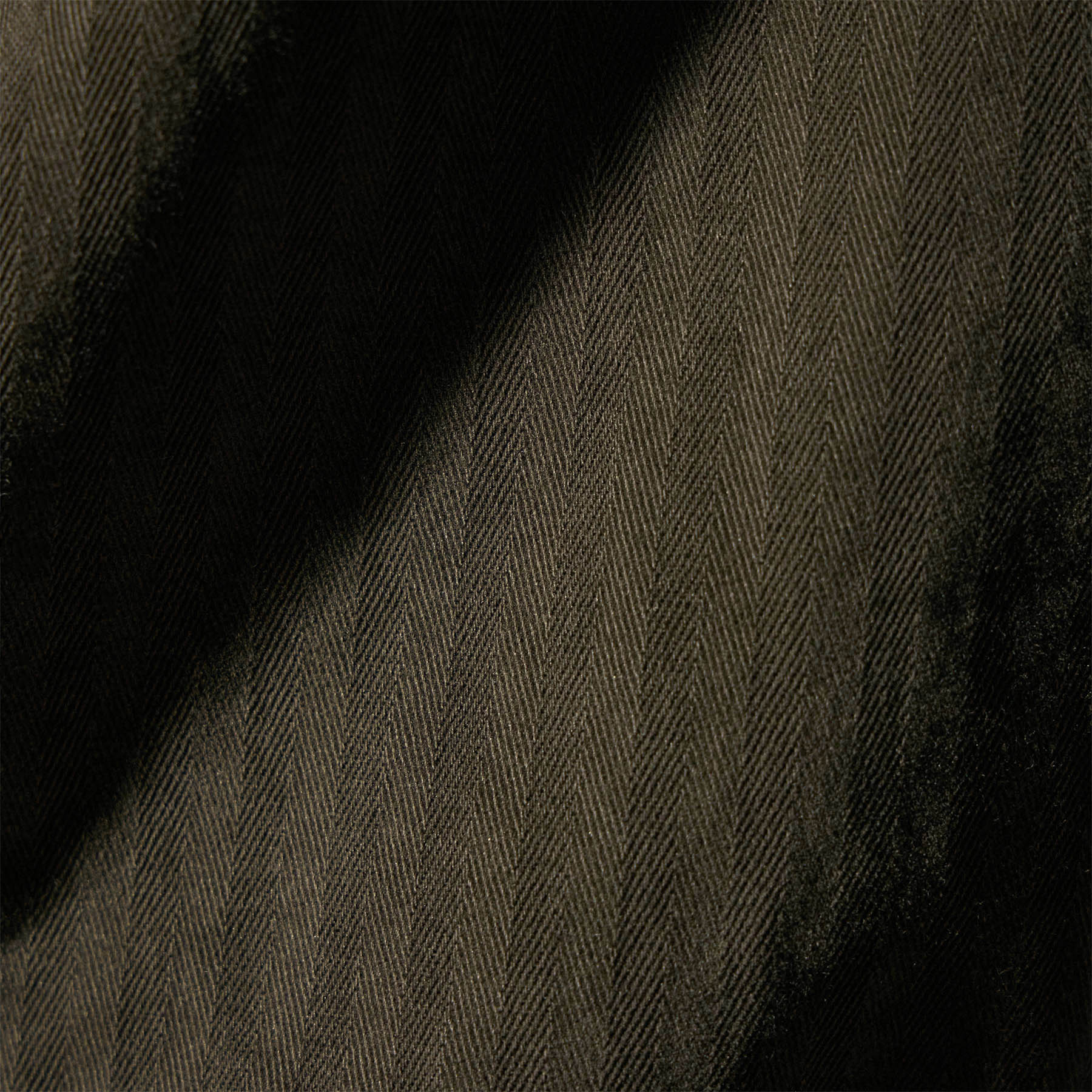 Stretch Herringbone Jumpsuit in Army Green Pigment | James Perse Los Angeles