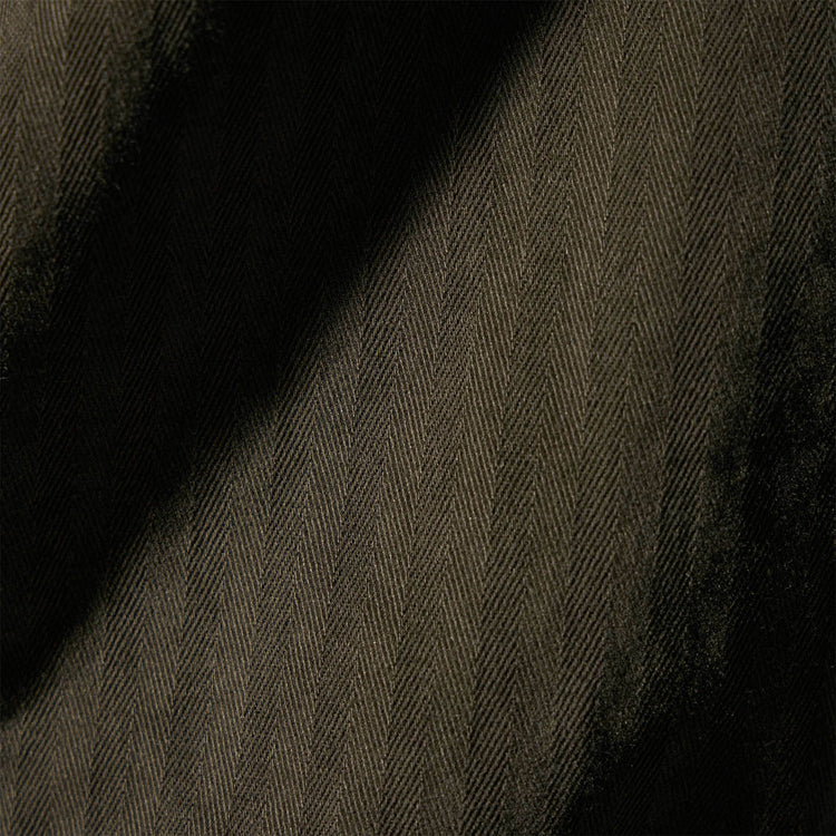 Stretch Herringbone Jumpsuit in Army Green Pigment | James Perse Los Angeles