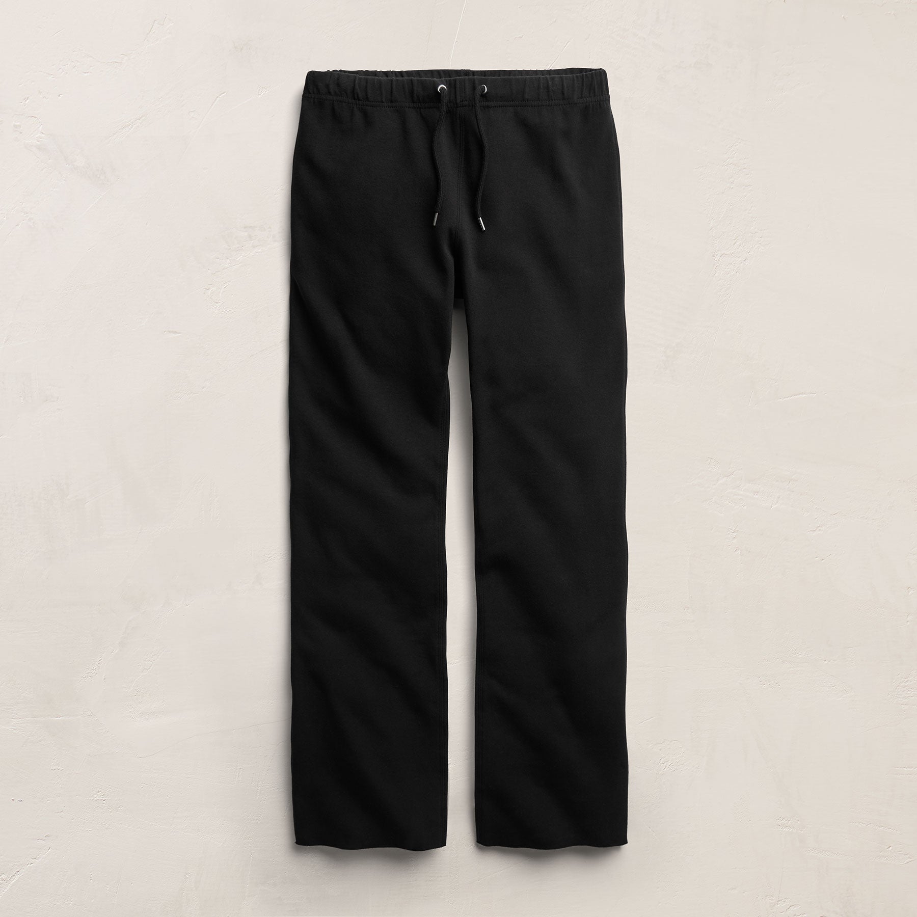 Italian Knit Wide Leg Sweatpant - Black | James Perse Los Angeles