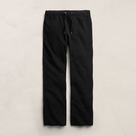 Italian Knit Wide Leg Sweatpant in Black | James Perse Los Angeles