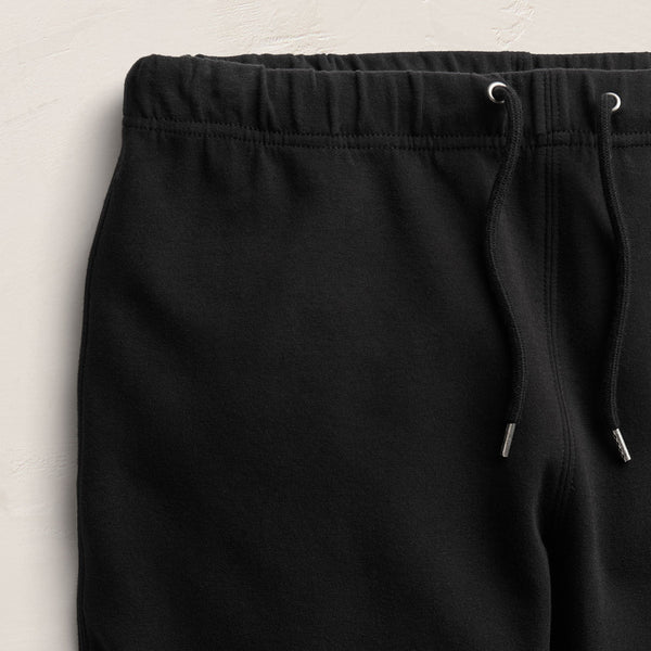 Italian Knit Wide Leg Sweatpant in Black | James Perse Los Angeles