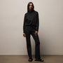 Italian Knit Wide Leg Sweatpant in Black | James Perse Los Angeles
