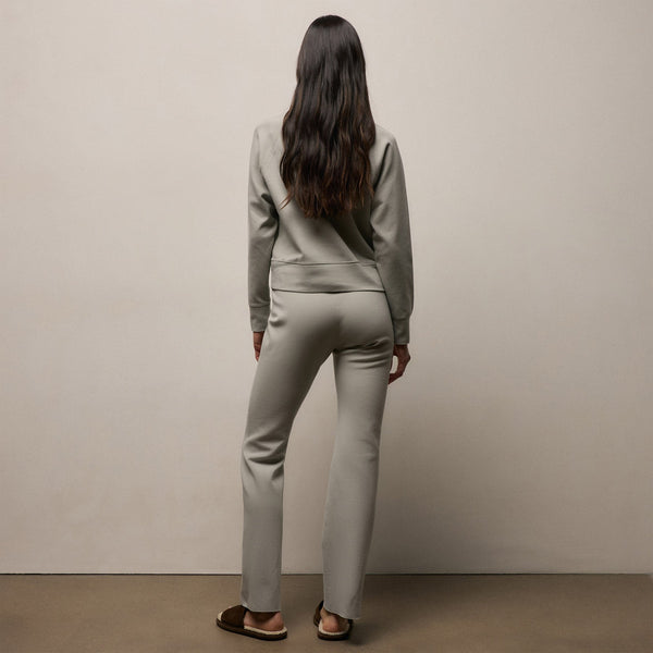 Italian Knit Wide Leg Sweatpant in Fog | James Perse Los Angeles