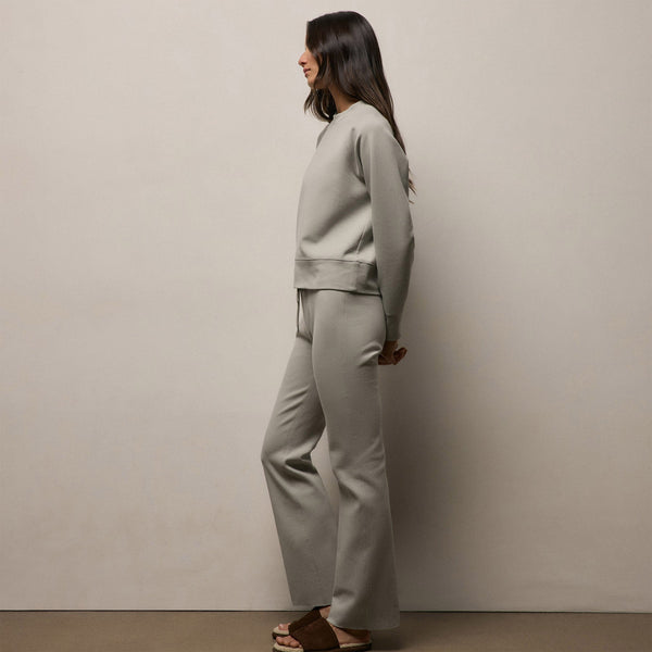 Italian Knit Wide Leg Sweatpant in Fog | James Perse Los Angeles