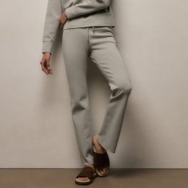 Italian Knit Wide Leg Sweatpant in Fog | James Perse Los Angeles