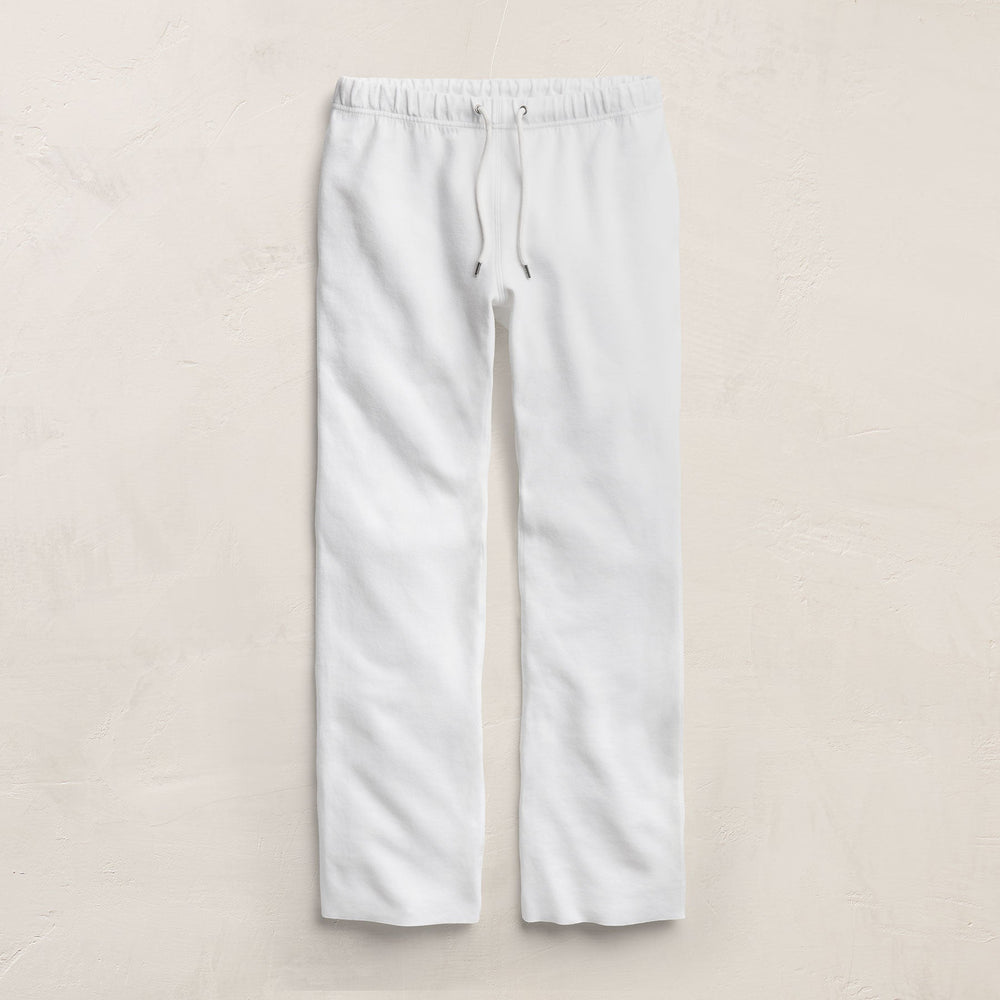 Italian Knit Wide Leg Sweatpant in White | James Perse Los Angeles