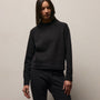 Italian Knit Raglan Mockneck in Black | James Perse Los Angeles