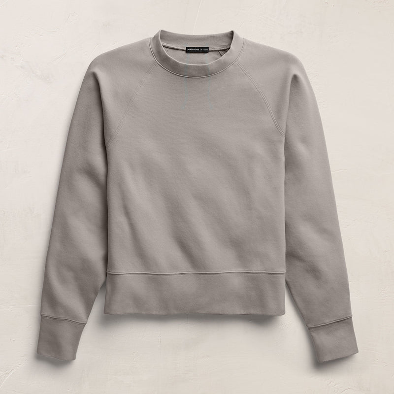 Italian Knit Raglan Mockneck in Fog | James Perse Los Angeles