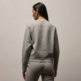 Italian Knit Raglan Mockneck in Fog | James Perse Los Angeles