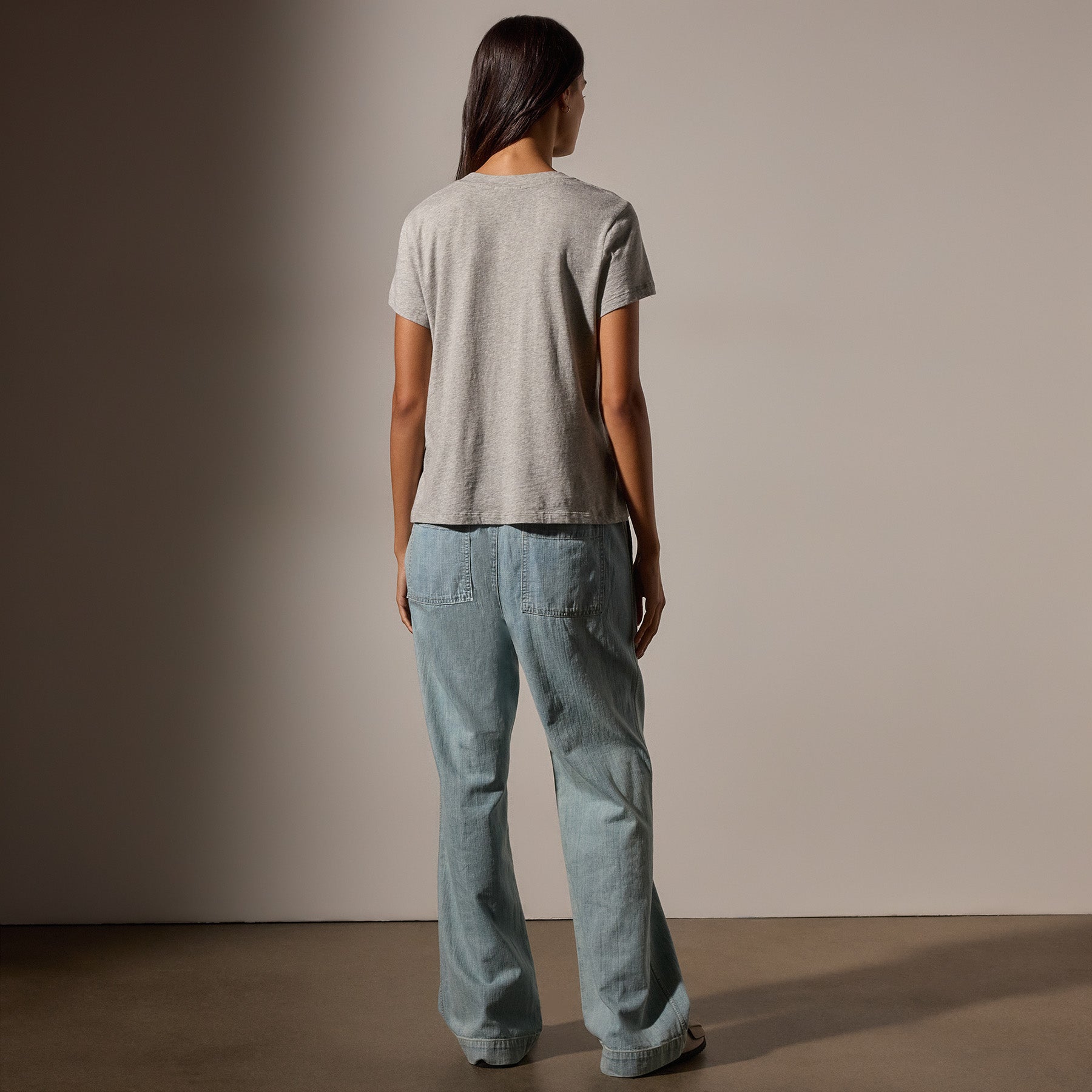 Vintage Heathered Little Boy Tee in Heather Grey | James Perse Los Angeles