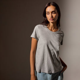 Vintage Heathered Little Boy Tee in Heather Grey | James Perse Los Angeles