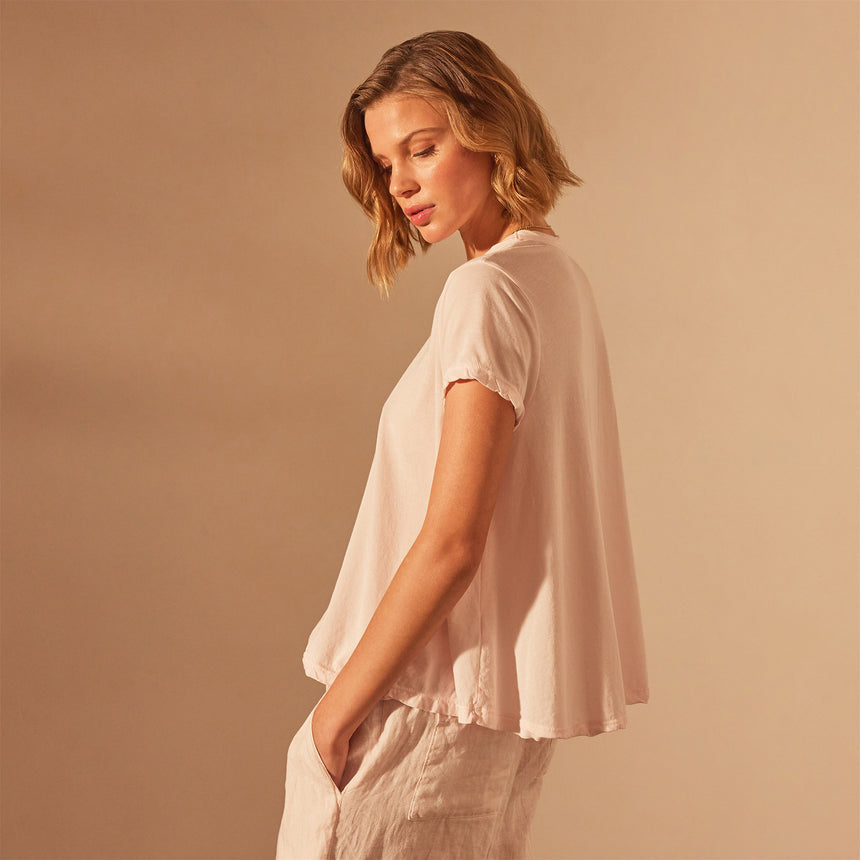 High Gauge A Line Tee in Zephyr | James Perese Los Angeles
