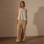 Fine Gauge A Line Tank in White | James Perse Los Angeles
