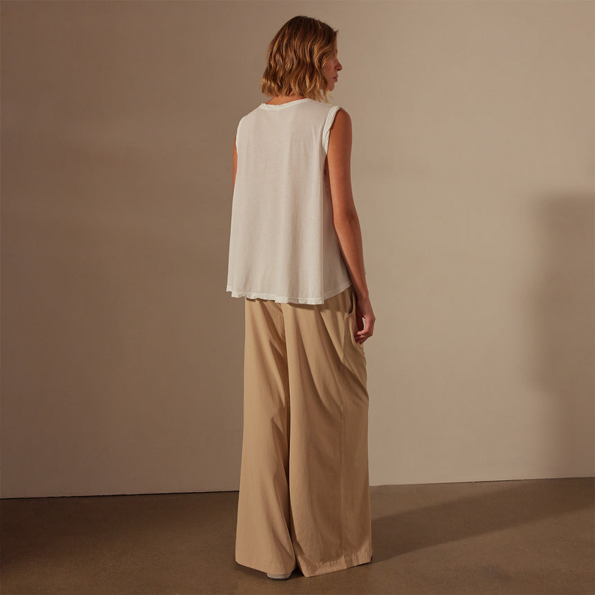 Fine Gauge A Line Tank in White | James Perse Los Angeles