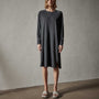 Relaxed Raglan Dress in Magma Pigment | James Perse Los Angeles