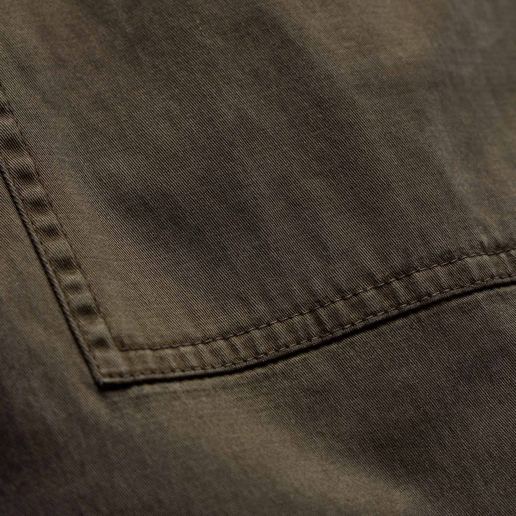 Mixed Media Straight Pant In Army Green Pigment | James Perse Los Angeles