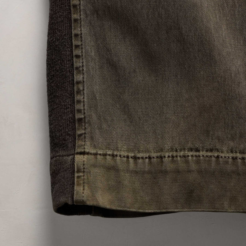 Mixed Media Straight Pant In Army Green Pigment | James Perse Los Angeles