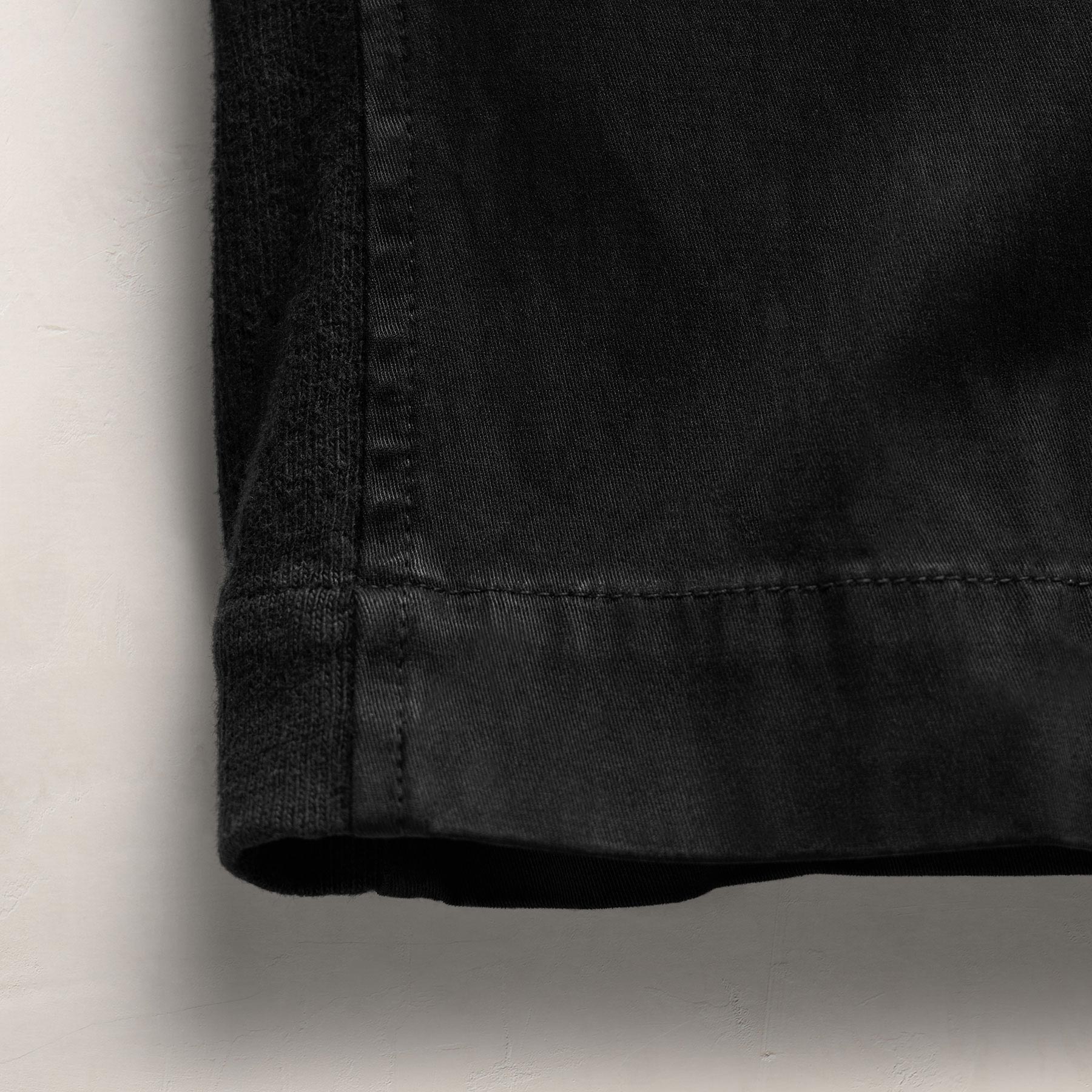 Mixed Media Straight Pant in Black | James Perse Los Angeles