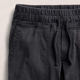 Mixed Media Straight Pant - Blue Noir Pigment