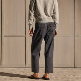 Mixed Media Straight Pant - Blue Noir Pigment | James Perse Los Angeles