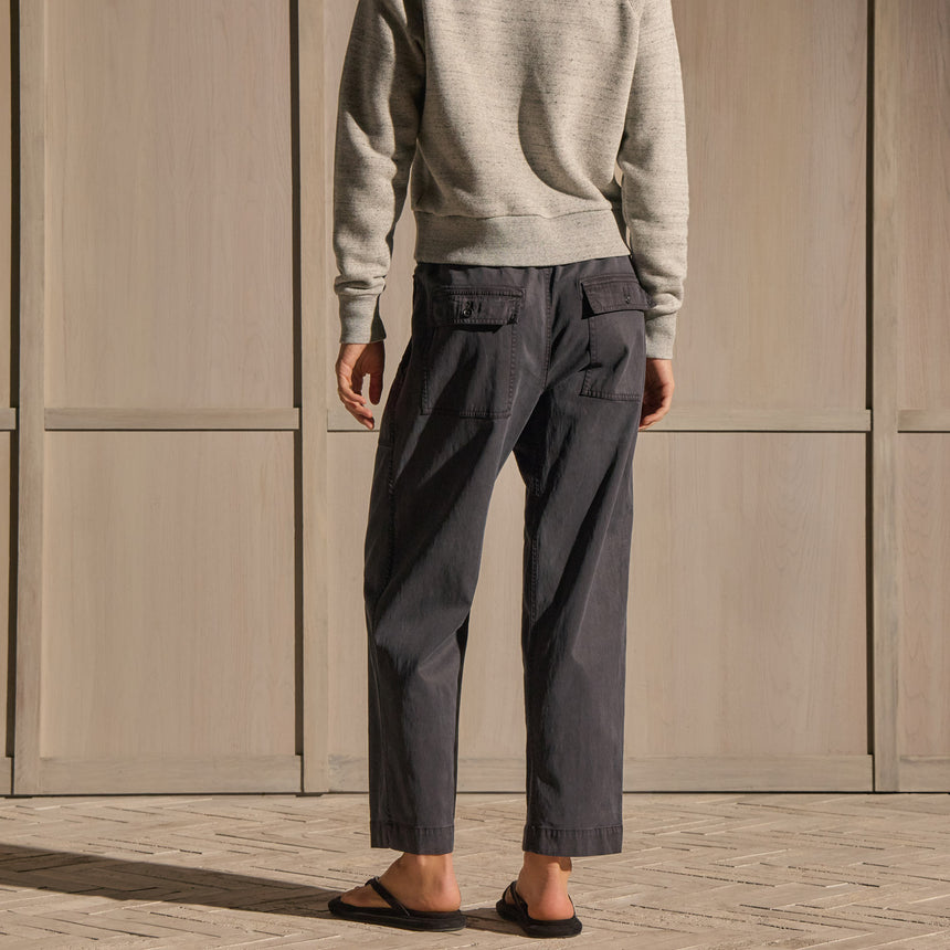 Mixed Media Straight Pant - Blue Noir Pigment | James Perse Los Angeles