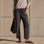 Mixed Media Straight Pant - Blue Noir Pigment | James Perse Los Angeles