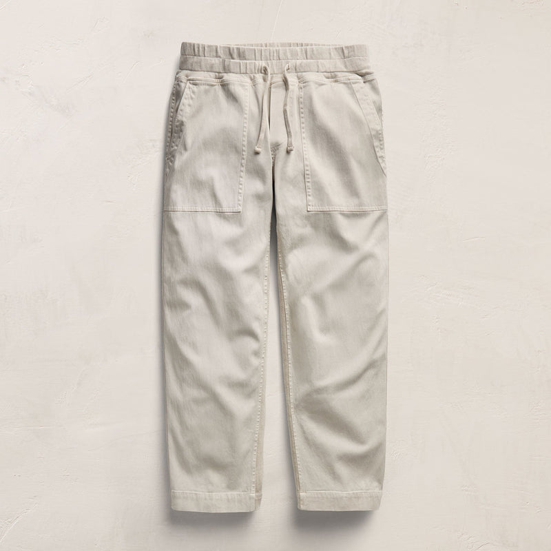 Mixed Media Straight Pant in Talc | James Perse Los Angeles