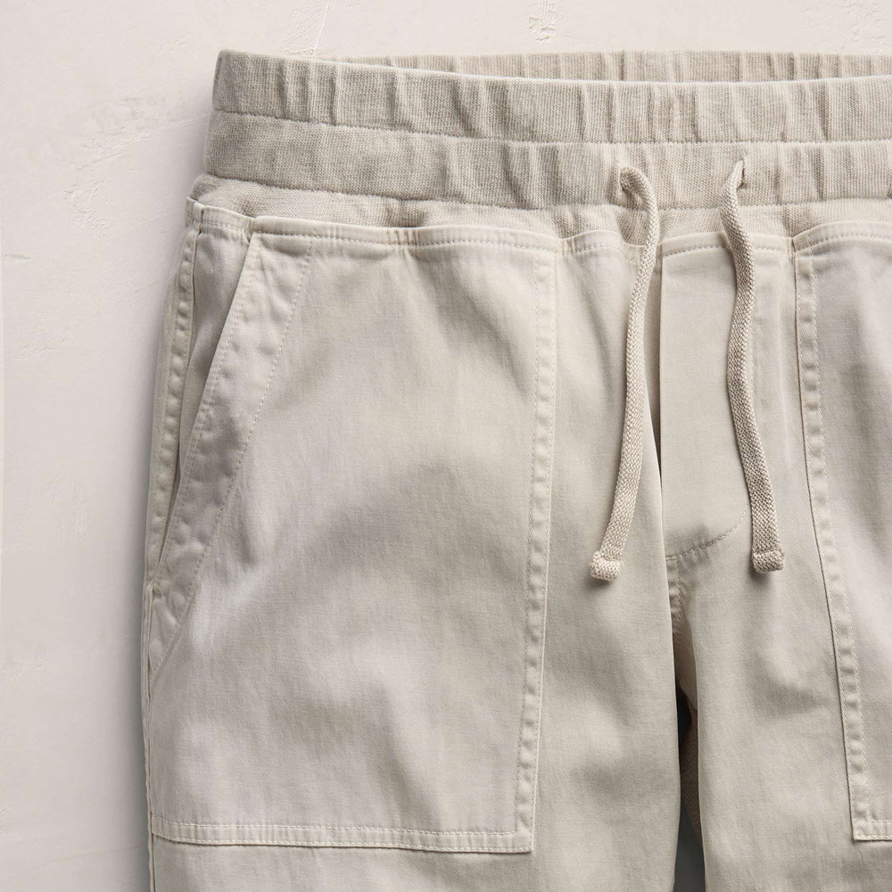 Mixed Media Straight Pant in Talc | James Perse Los Angeles