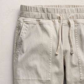 Mixed Media Straight Pant in Talc | James Perse Los Angeles