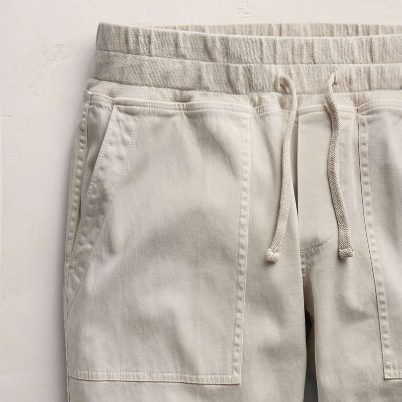 Mixed Media Straight Pant in Talc | James Perse Los Angeles