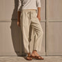 Mixed Media Straight Pant - Talc | James Perse Los Angeles