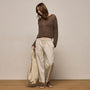 Mixed Media Straight Pant in Talc | James Perse Los Angeles