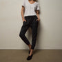Mixed Media Pant in Black | James Perse Los Angeles